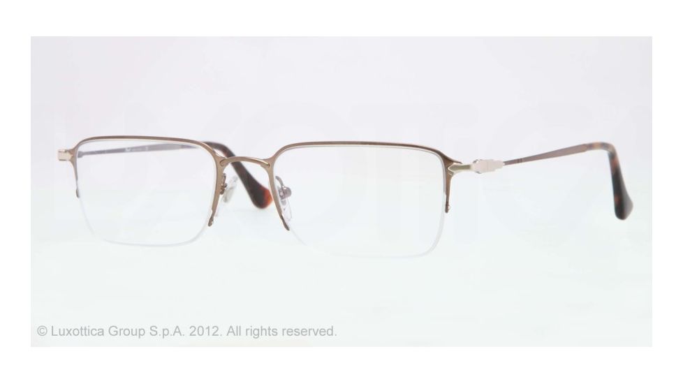 Persol PO2427V Eyeglass Frames 1053-52 - Brown Frame, Demo Lens Lenses