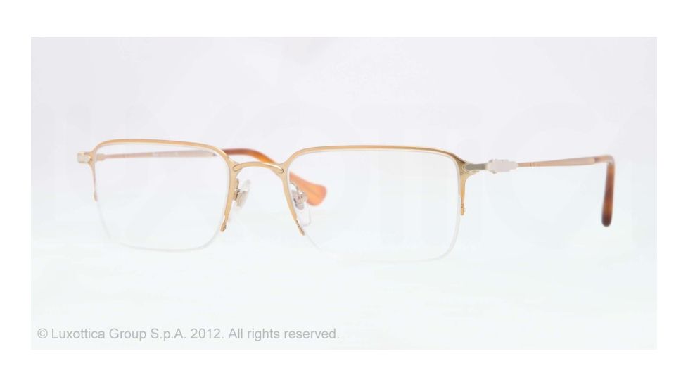 Persol PO2427V Eyeglass Frames 1054-52 - Gold Frame, Demo Lens Lenses