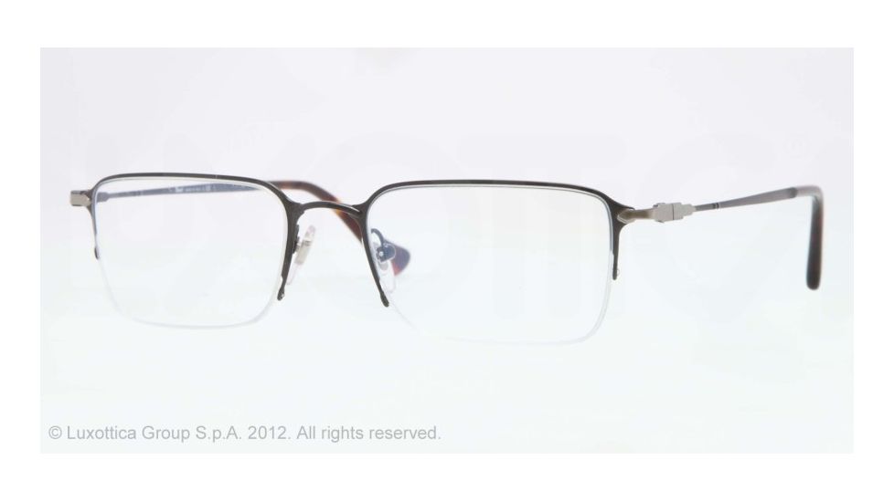 Persol PO2427V Eyeglass Frames 1055-52 - Black Frame, Demo Lens Lenses