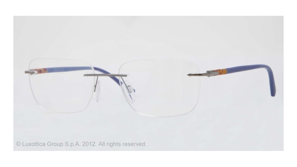 Persol PO2428V Eyeglass Frames 1050-52 - Gunmetal Frame, Demo Lens Lenses