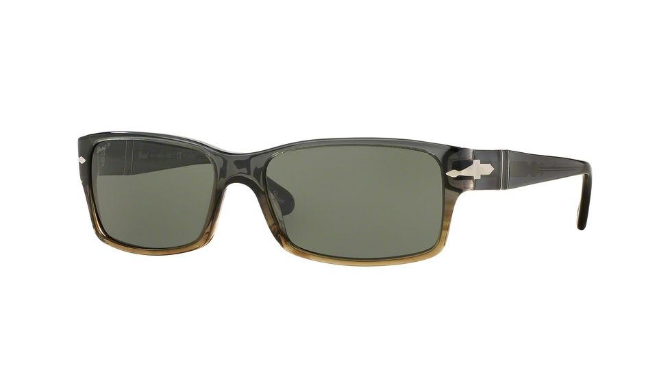 Persol PO2803S Sunglasses 101258-58 - Grey Gradient Green Frame, Polar Green Lenses