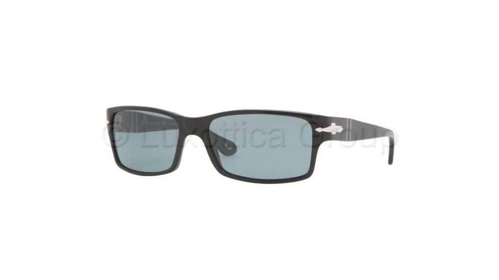 Persol PO2803S Sunglasses 95/4N-5816 - Black Frame, Crystal Blue Photochromic Polarized Lenses