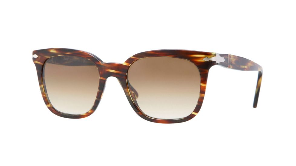 Persol PO2999S Sunglasses Green Striped Brown Crystal Brown