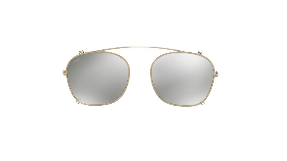 Persol PO3007C Eyewear Accessories 905/6G-50 - Light Gold Frame, Light Grey Mirror Silver Lenses