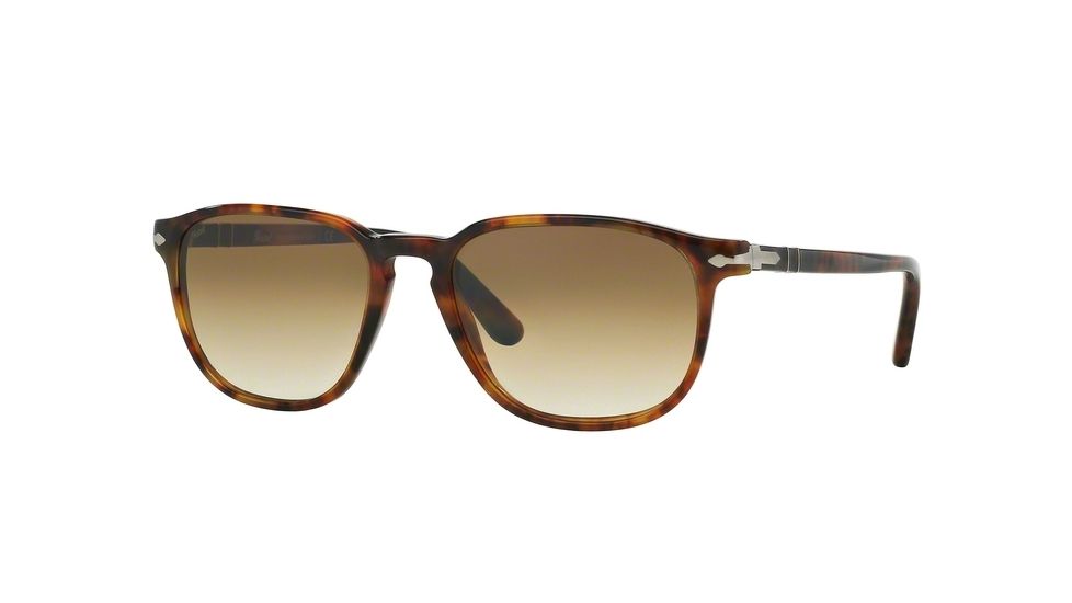 Persol PO3019S Sunglasses 108/51-55 - Caffe' Frame, Crystal Brown Gradient Lenses