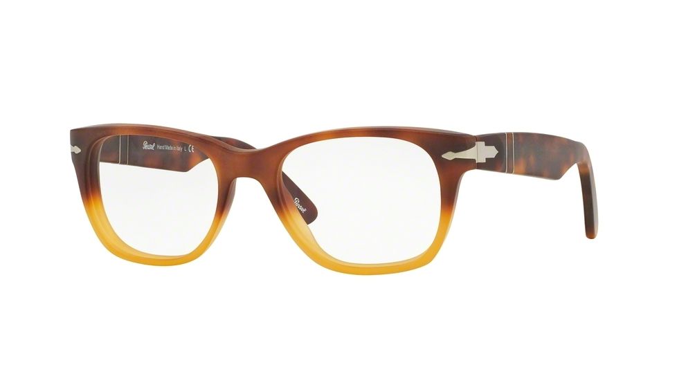 Persol PO3039V Eyeglass Frames 9024-52 - Light Havana Gradient Yellow Frame