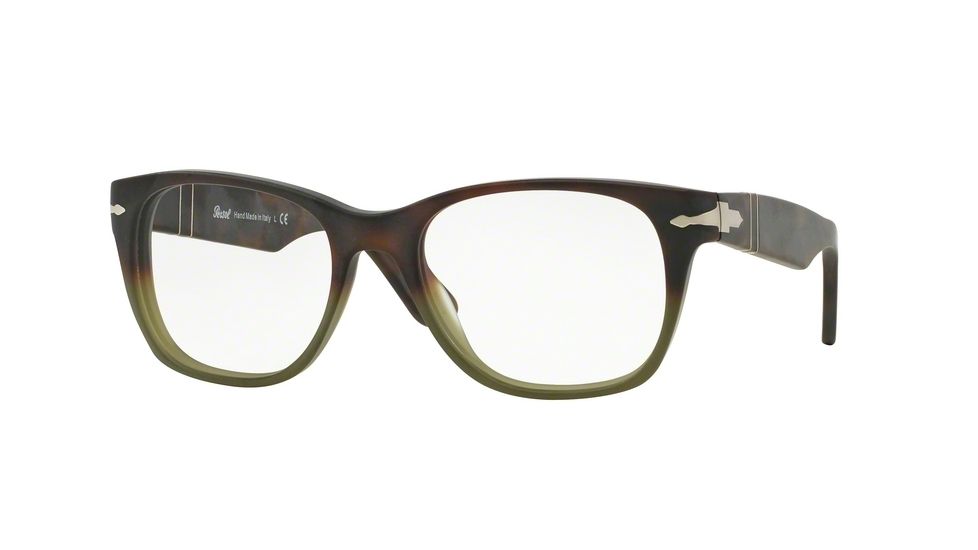 Persol PO3039V Eyeglass Frames 9030-52 - Havana Gradient Green Frame