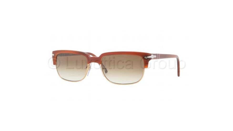 Persol PO3043S Sunglasses 957/51-5418 - Brown Frame, Crystal Brown Gradient Lenses