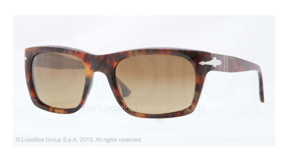 Persol PO3065S Sunglasses 901681-55 - Coffee Frame, Brown Grad Photo Polar Lenses