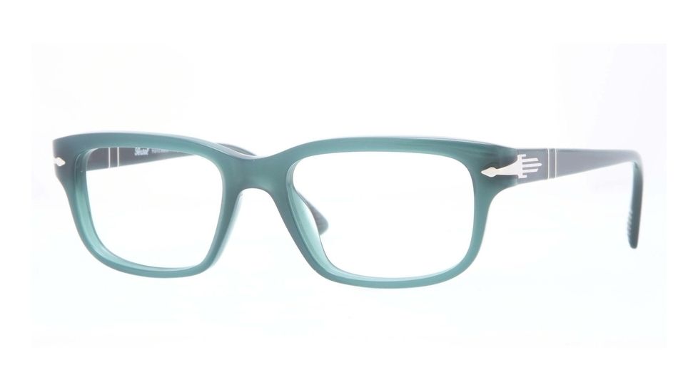 Persol PO3073V Eyeglass Frames 1001-52 - Opal Dark Green Frame