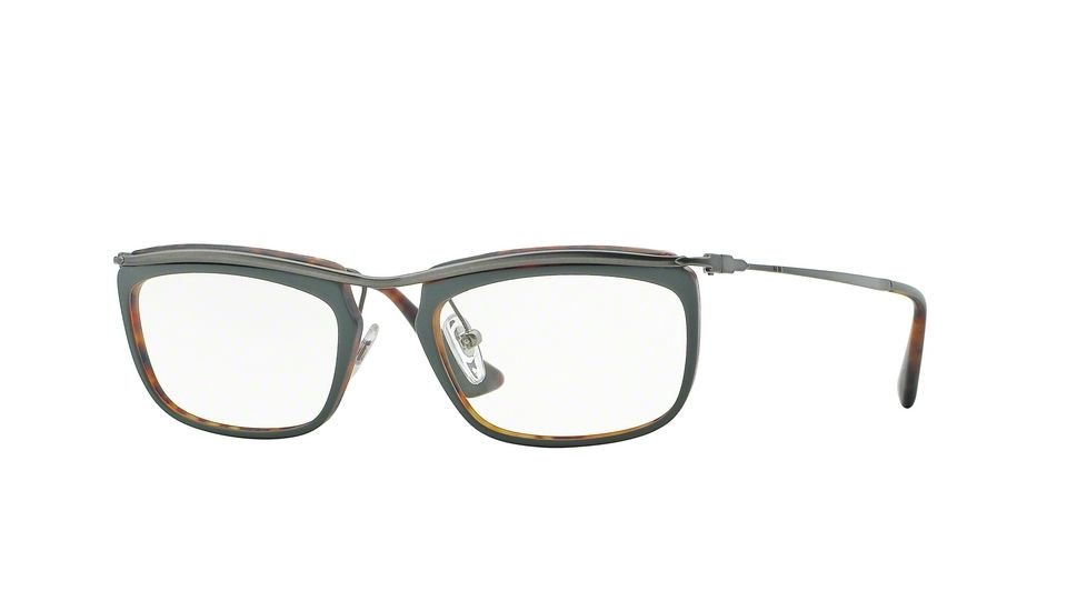 Persol PO3084V Eyeglass Frames 1007-53 - Top Green/matte Havana Frame