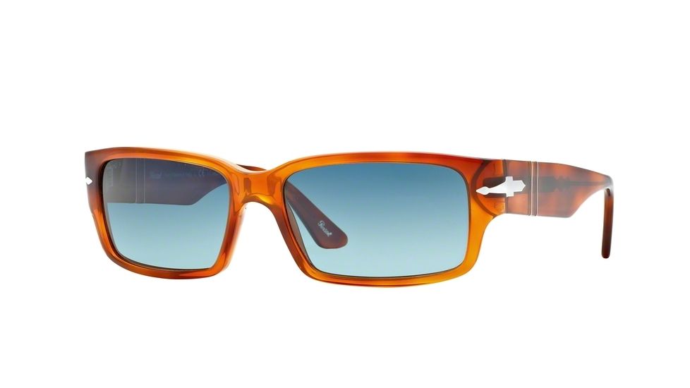 Persol PO3087S Sunglasses 96/S3-58 - Terra Di Siena Frame, Polar Blue Gradient Lenses