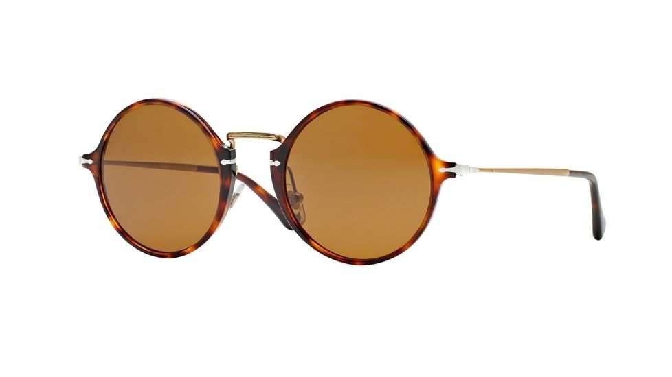 Persol PO3091SM Sunglasses 24/33-49 - Havana Frame, Brown Lenses