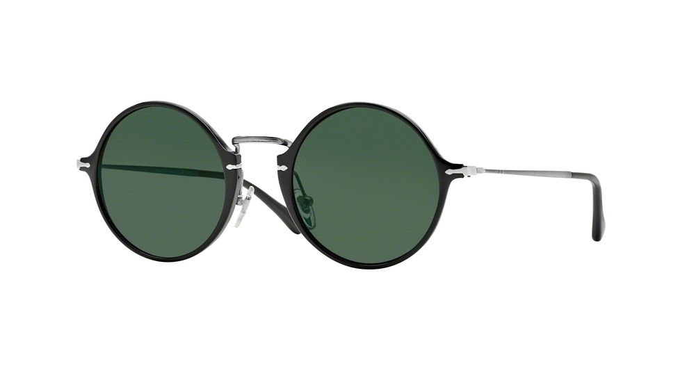 Persol PO3091SM Sunglasses 95/58-49 - Black Frame, Green Polarized Lenses