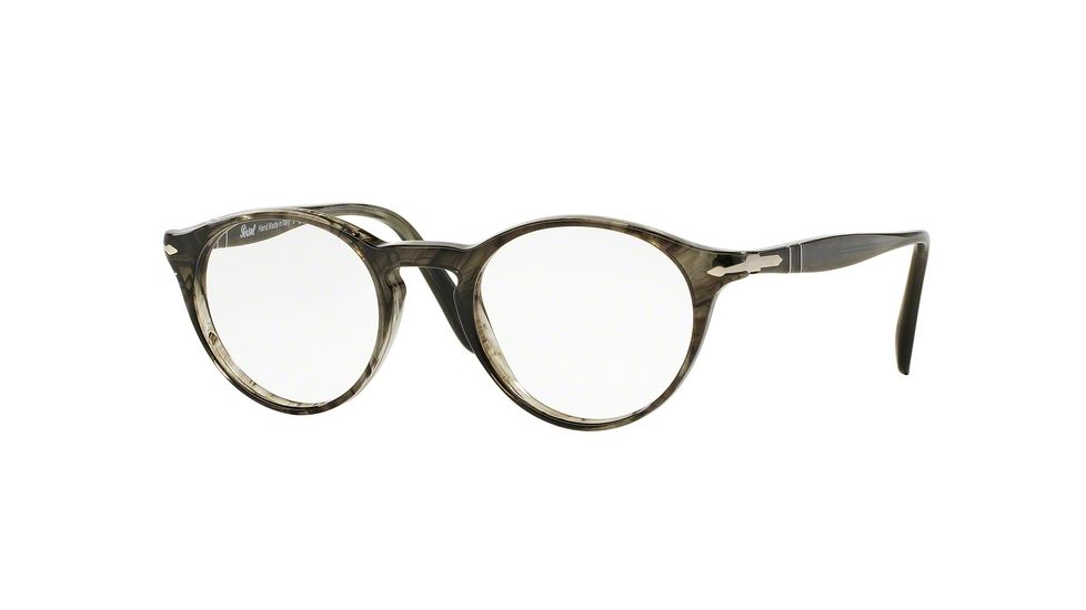Persol PO3092V Eyeglass Frames 1020-50 - Striped Grey Frame