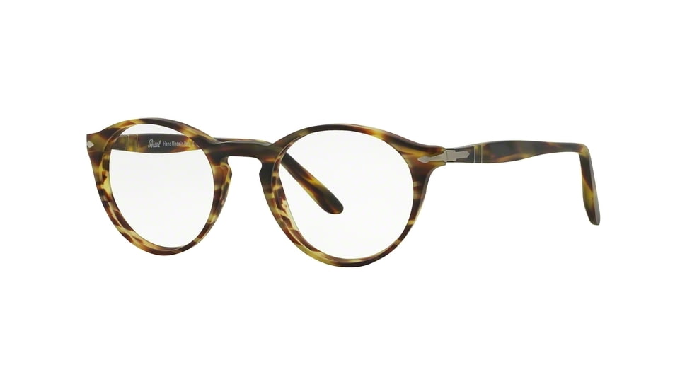 Persol PO3092V Eyeglass Frames 9023-48 - Stripped Green Frame