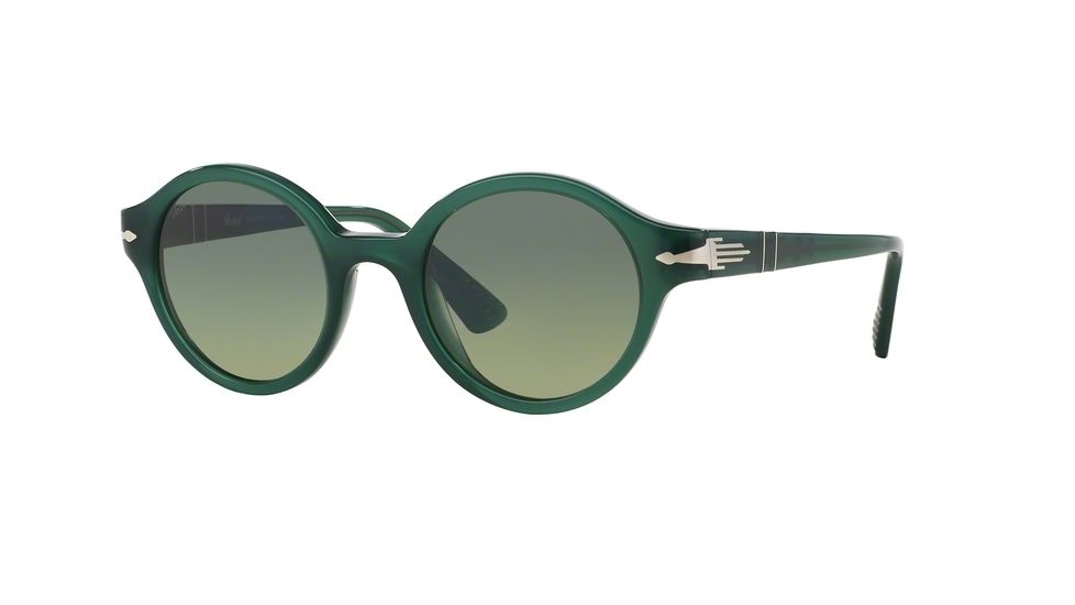 Persol PO3098S Sunglasses 100128-47 - Opal Green Frame, Blue Gradient Yellow Lenses