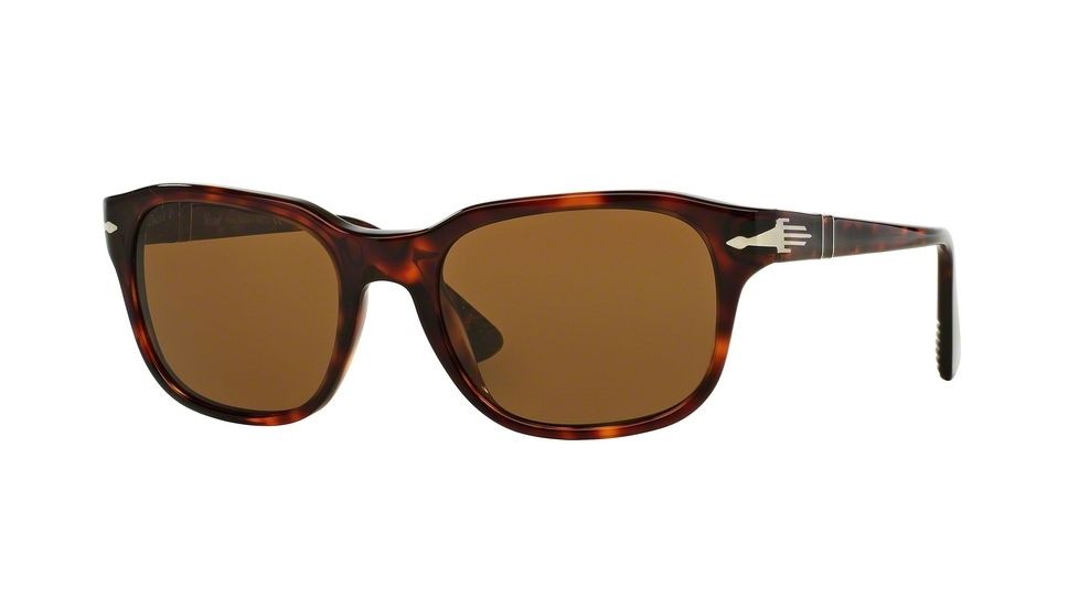 Persol PO3112S Sunglasses 24/57-53 - Havana Frame, Polar Brown Lenses