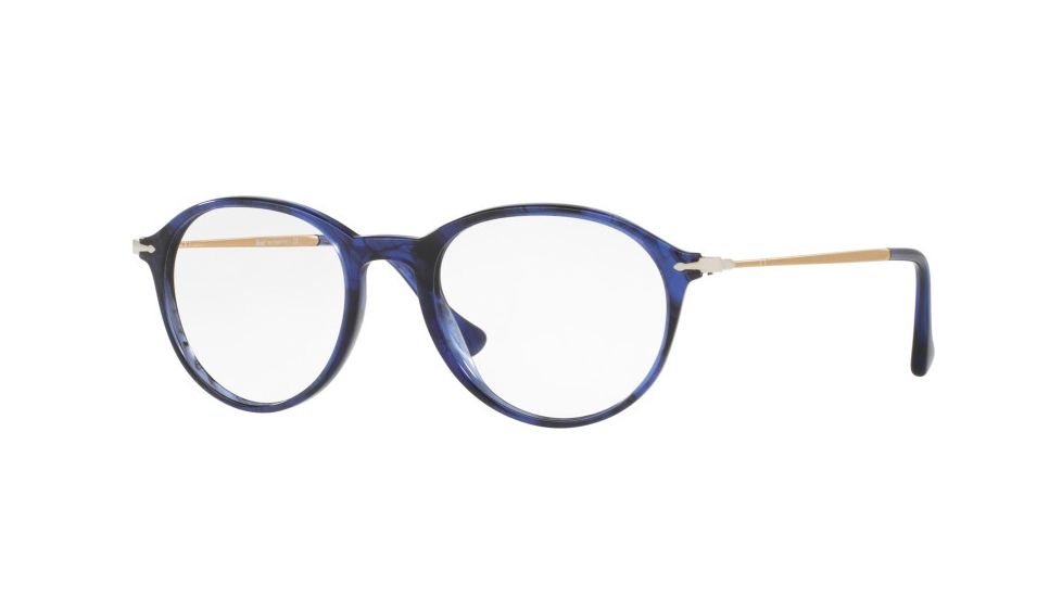 Persol PO3125V Eyeglass Frames 1053-49 - Striped Blue Frame