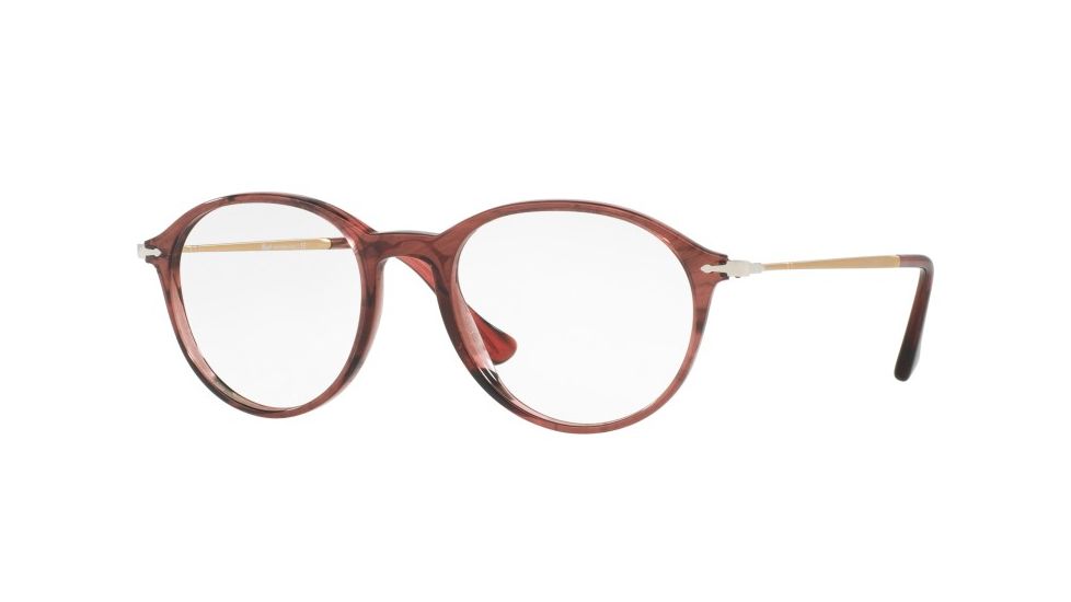 Persol PO3125V Eyeglass Frames 1054-49 - Striped Cherry Frame
