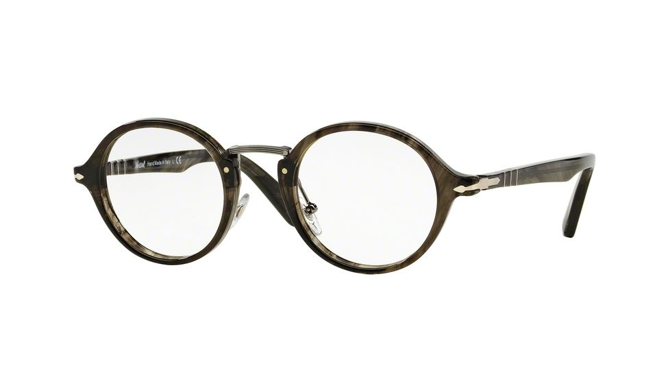 Persol PO3128V Eyeglass Frames 1020-44 - Striped Grey Frame
