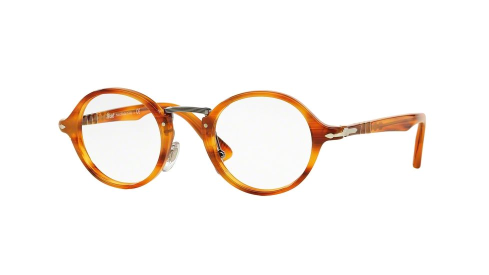Persol PO3128V Eyeglass Frames 960-44 - Striped Brown Frame