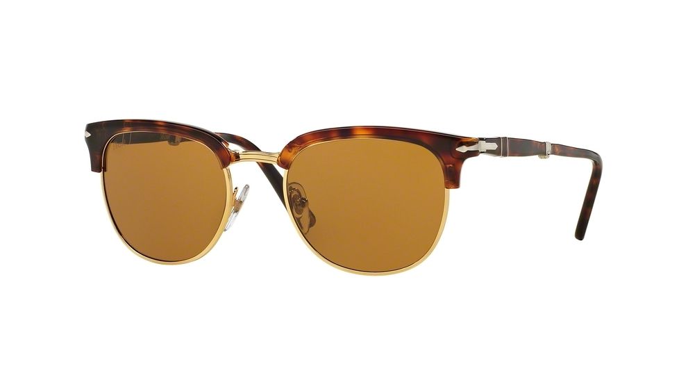 Persol PO3132S Sunglasses 24/33-51 - Havana Frame, Brown Lenses
