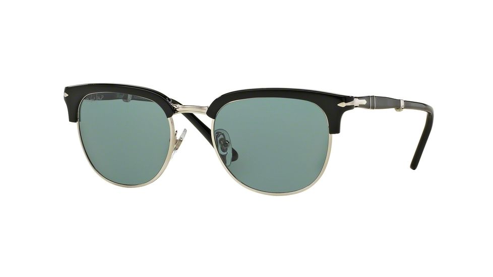Persol PO3132S Sunglasses 95/4N-51 - Black Frame, Blue Photo Polar Lenses