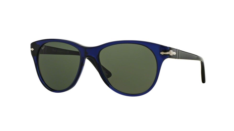 Persol PO3134S Sunglasses 181/31-51 - Blue Frame, Green Lenses