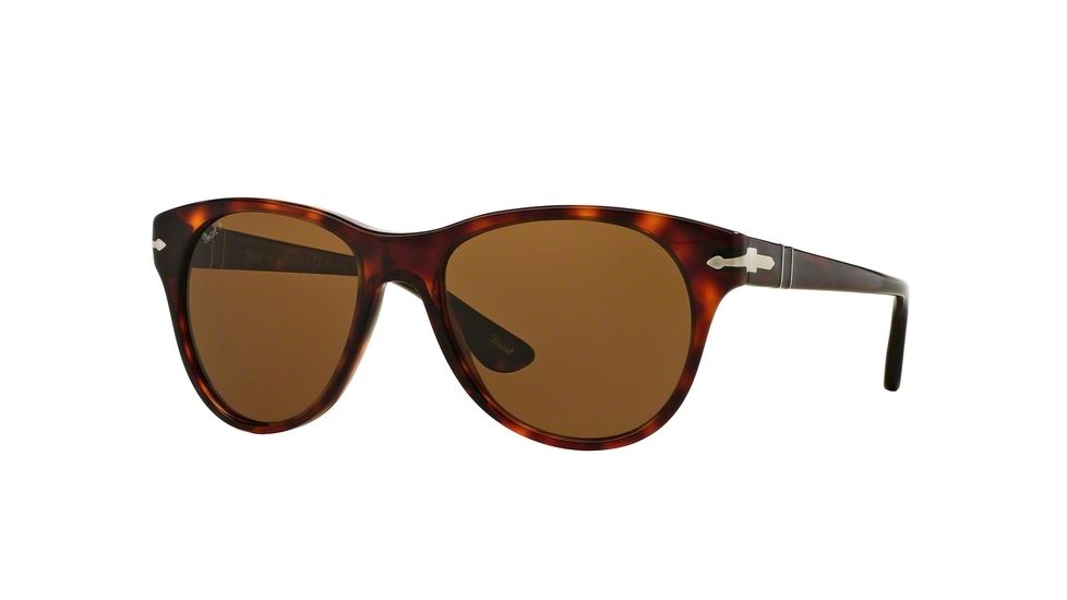 Persol PO3134S Sunglasses 24/57-54 - Havana Frame, Brown Polarized Lenses