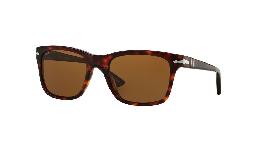Persol PO3135S Sunglasses 24/57-52 - Havana Frame, Brown Polarized Lenses