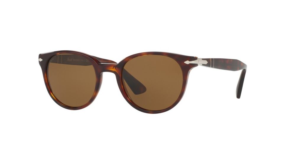 Persol PO3151S Sunglasses 24/57-49 - Havana Frame, Brown Polarized Lenses