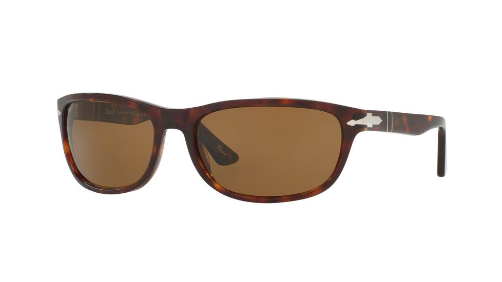 Persol PO3156S Sunglasses 24/57-63 - Havana Frame, Polar Brown Lenses
