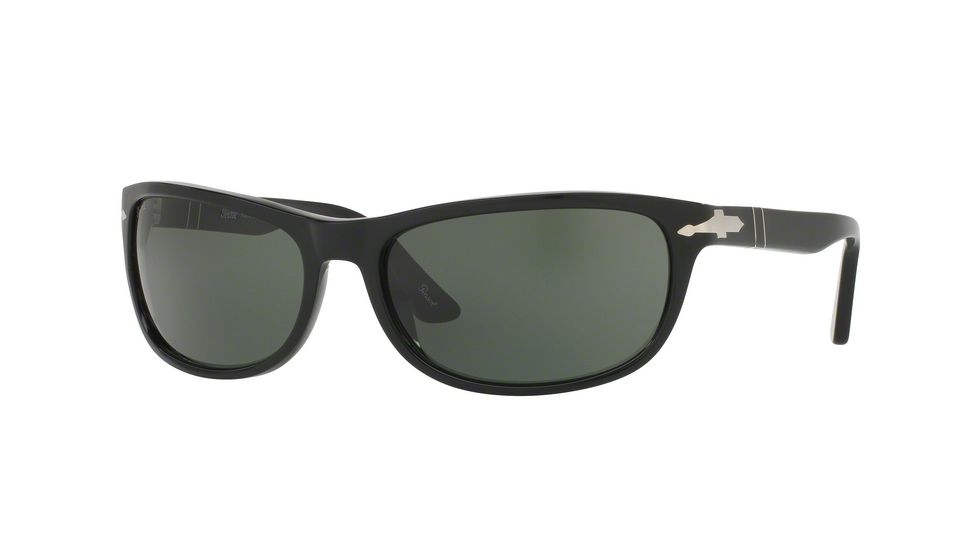 Persol PO3156S Sunglasses 95/31-63 - Black Frame, Green Lenses