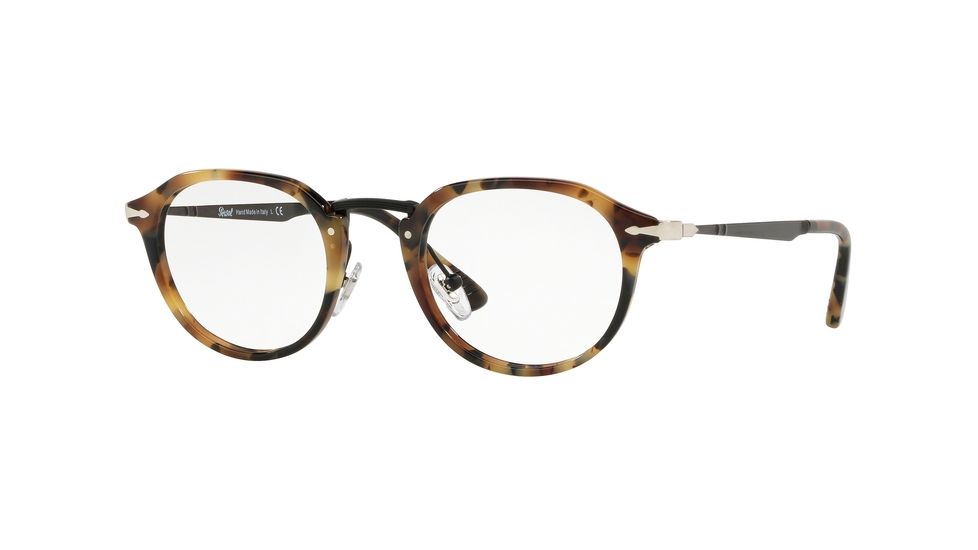 Persol PO3168V Eyeglass Frames 1071-48 - Tortoise Brown Ice Frame