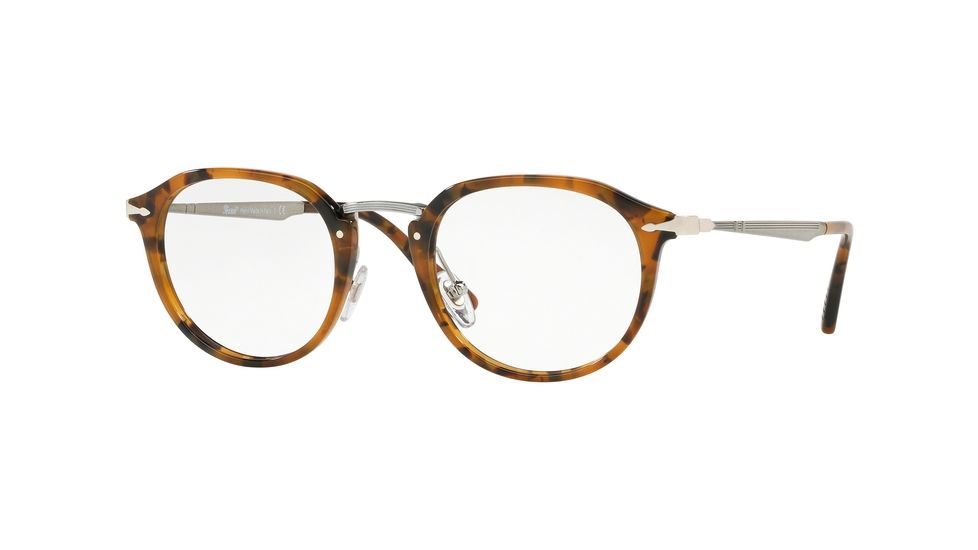 Persol PO3168V Eyeglass Frames 1073-48 - Tortoise Dark Brown Frame