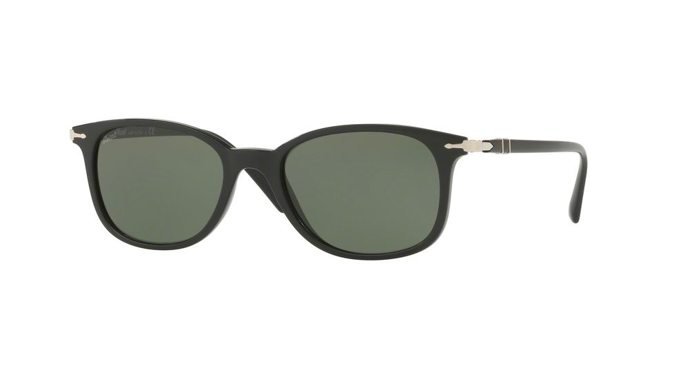 Persol PO3183S Sunglasses 104131-52 - Black Frame, Green Lenses