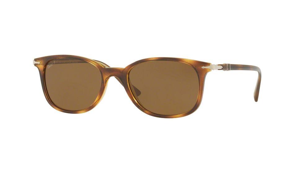 Persol PO3183S Sunglasses 104357-52 - Havana Frame, Polar Brown Lenses