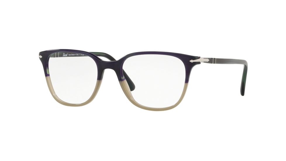 Persol PO3203V Eyeglass Frames 1067-51 - Green Beige Gradient Opal Gree Frame