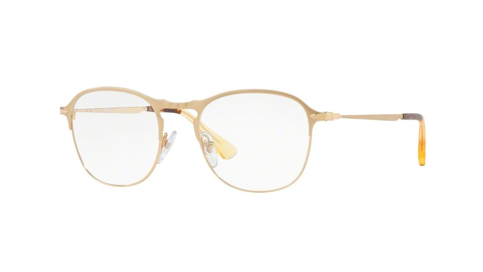 Persol PO7007V Eyeglass Frames 1069-49 - Matte Gold/Gold Frame
