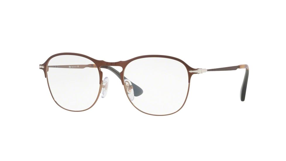 Persol PO7007V Eyeglass Frames 1072-49 - Matte Brown / Brown Frame
