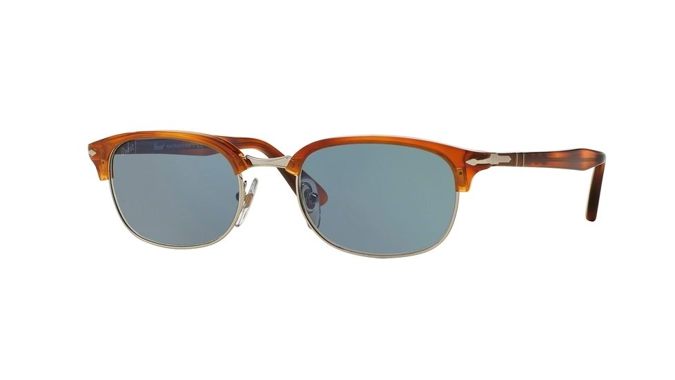 Persol PO8139S Sunglasses 96/56-52 - Terra Di Siena Frame, Blue Lenses