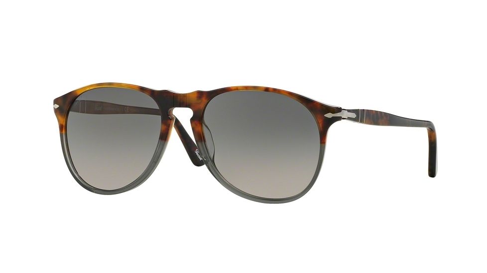 Persol PO9649S Sunglasses 1023M3-55 - Fuoco E Ardesia Frame, Grey Gradient Polar Lenses