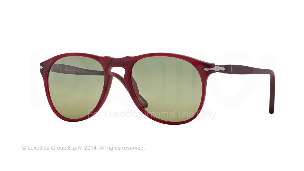 Persol PO9649S Sunglasses 902183-52 - Granato Frame, Green Gradient Photopola Lenses