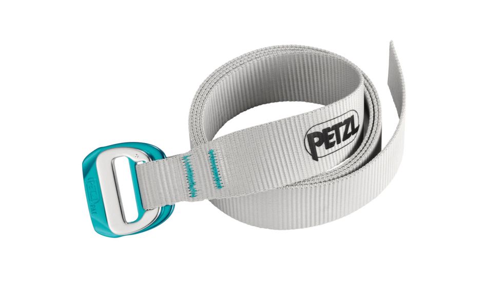 Petzl CEINTURE Belt w/Logo and DoubleBack Light Buckle,Turquoise Z10 T