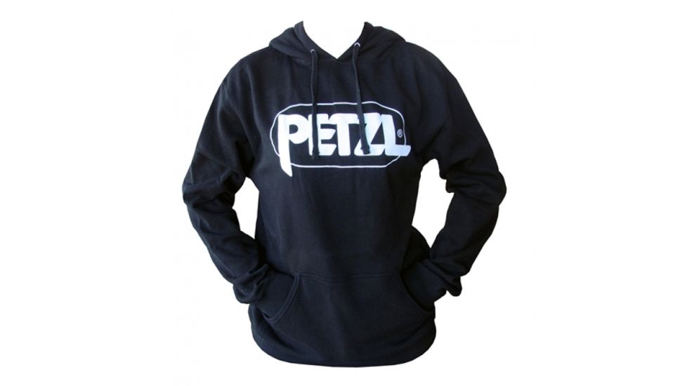 Petzl Hoodie w/Logo - Men's, Black, Small, Z10ADA S