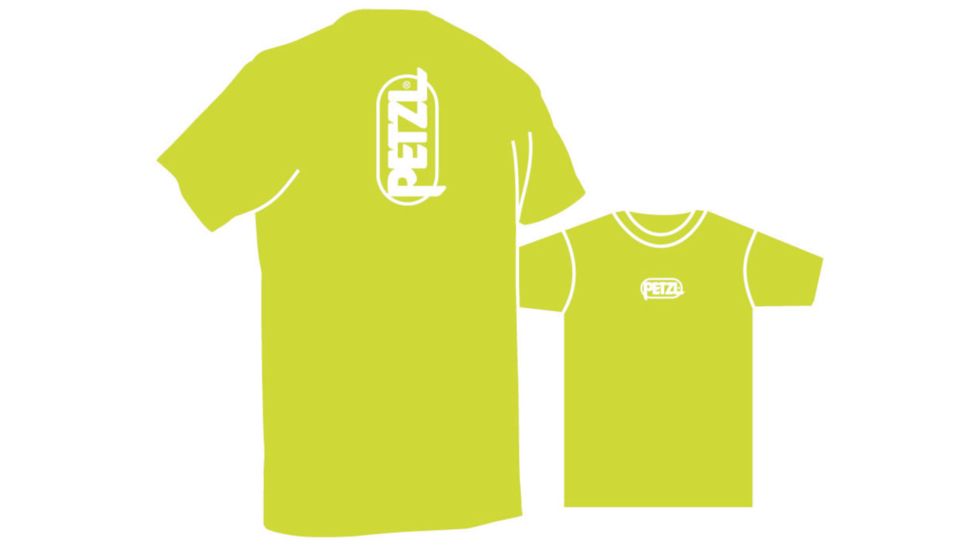Petzl Men's ADAM Cotton Logo T-Shirt,Yellow,Large Z43 LY