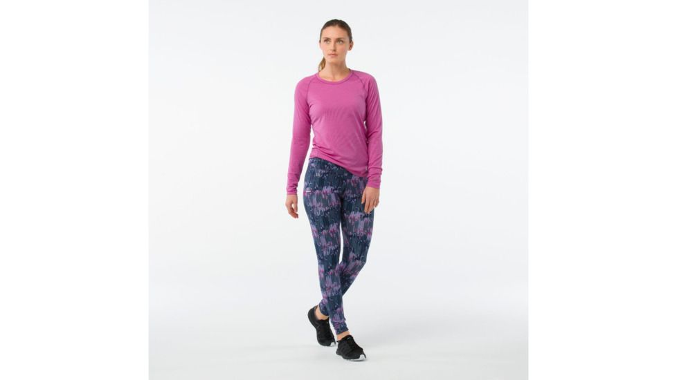 Smartwool PhD Printed Tight-Women's, Dark Blue Steel, Extra Small, SW014083292-XS