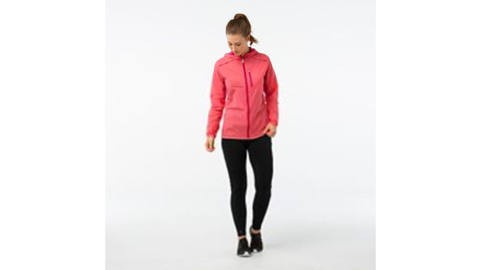 Smartwool PhD Ultra Light Sport Jacket Womens, Bright Coral, L, SW016031494-L