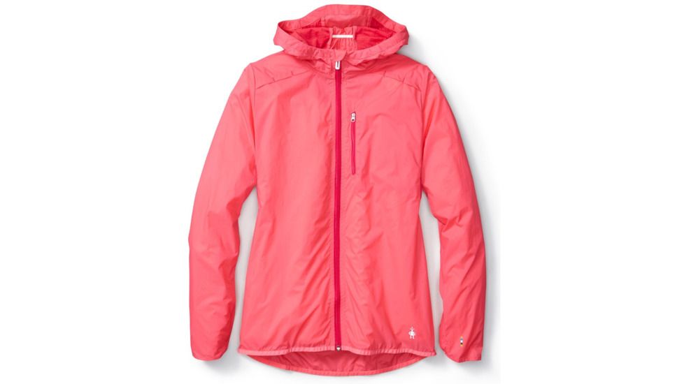 Smartwool PhD Ultra Light Sport Jacket Womens, Bright Coral, L, SW016031494-L